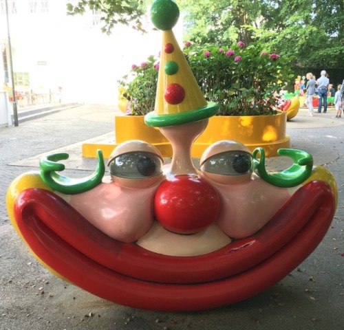 the-lastunicorn: Creepy clown seesaw at Efteling theme park