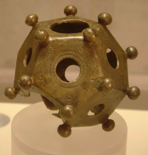 ancientart:A mystery of Roman archaeology: the dodecahedron, a small hollow object made of ston