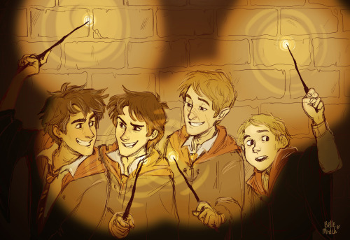 bellemrdch:rascals that are up to no good. ever.  cottoncandyface requested some marauders bc s