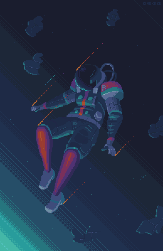 pixeloutput:  Atmospheric entry by kirokaze | Tumblr 