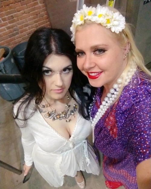 Babycakes Mahoney (left) and Delta Dawn (right) at last month’s Peepshow Menagerie production 