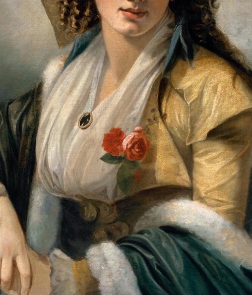 “Anna Maria Ferri, the Artist’s First Wife” (1790-1792) (detail) by Robert Fagan (c. 1745-1816).