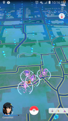 So I feel obligated to show off my boyfriends college area :3 yeh&hellip; it looks like this in ALL directions, and those pokestops are way closer together than they look&hellip; its a little crazy!