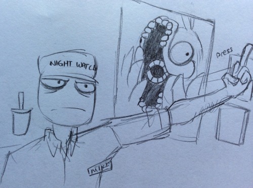 mini-tuffs: rebornica: Mike the night watch OH MAH GOD