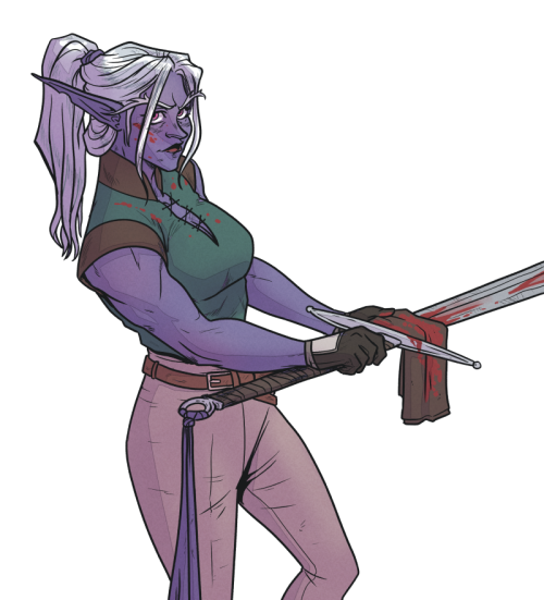 anderjak-creations:sometimes you want a buff drow to look at you with malicious intent and that&rsqu