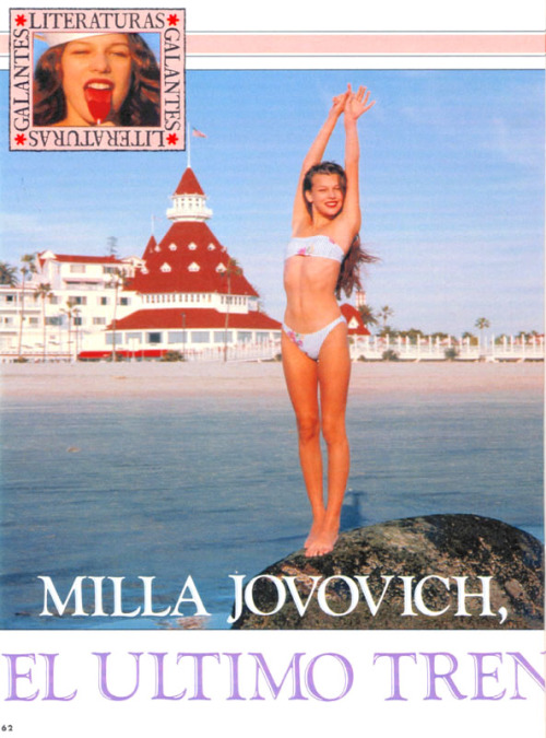  Milla Jovovich by Helmut Newton, Interviu (Spain), October ‘1989 
