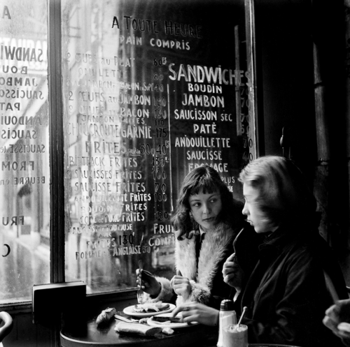 frenchvintagegallery:Cafe Culture in Bohemian Paris, 1954.by Ed van der Elsken