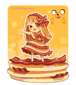desuu-ka:    Bacon Pancake by DAV-19  