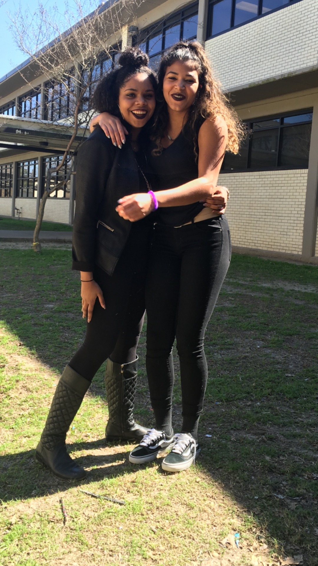 boofinie:  my black school did a black out to end black history month the right way😌✊🏾