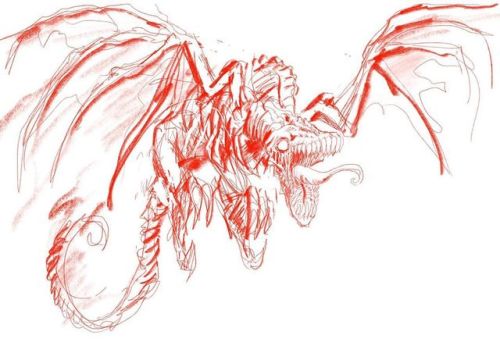 WIP Gloom Stalker from D&D #doodle #croquis #monster #monstersof2019 #monsterdesign #gloomstalke