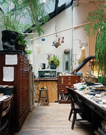 melbripley:  Ted Mueling’s Studio in New York | via Mark Mahaney