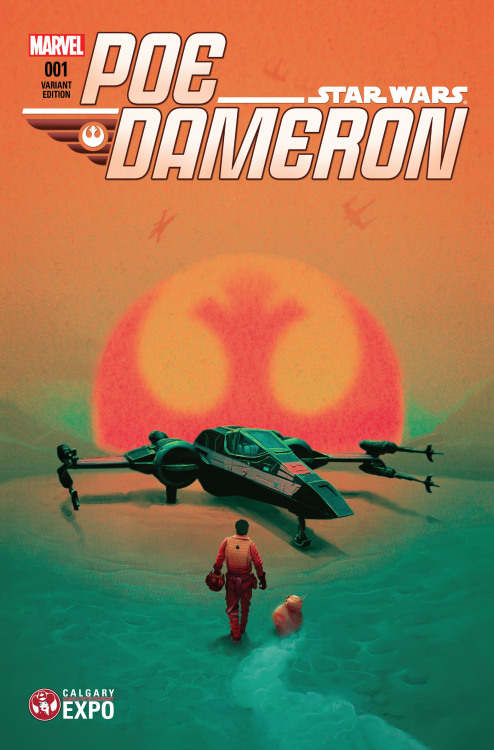 roguedameron:Just some of Marvel’s Poe Dameron variant covers from the first six issues.