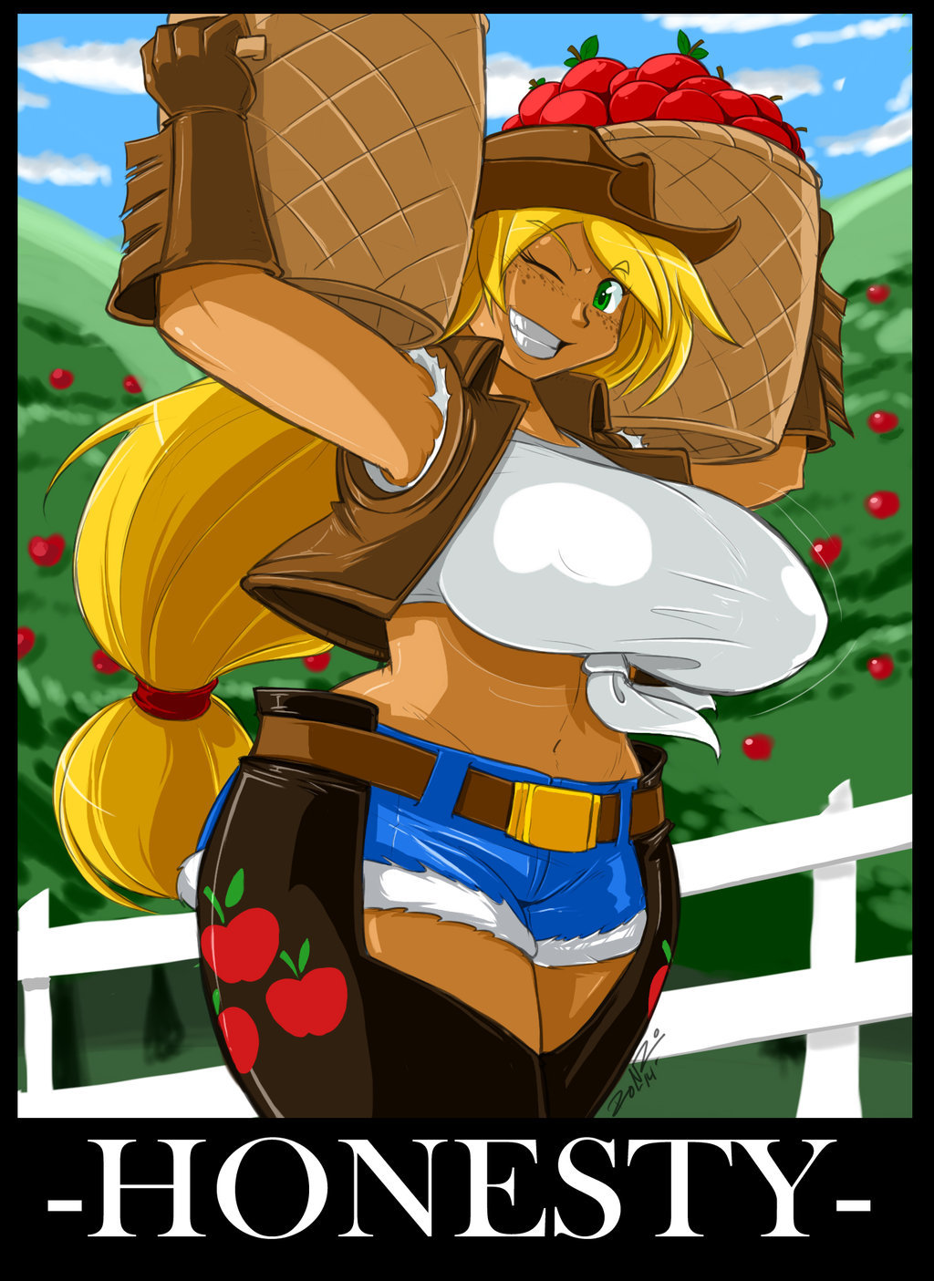 mdetector5:  Greatdragon Com MLP Applejack by ShoNuff44 He made her look so adorable.