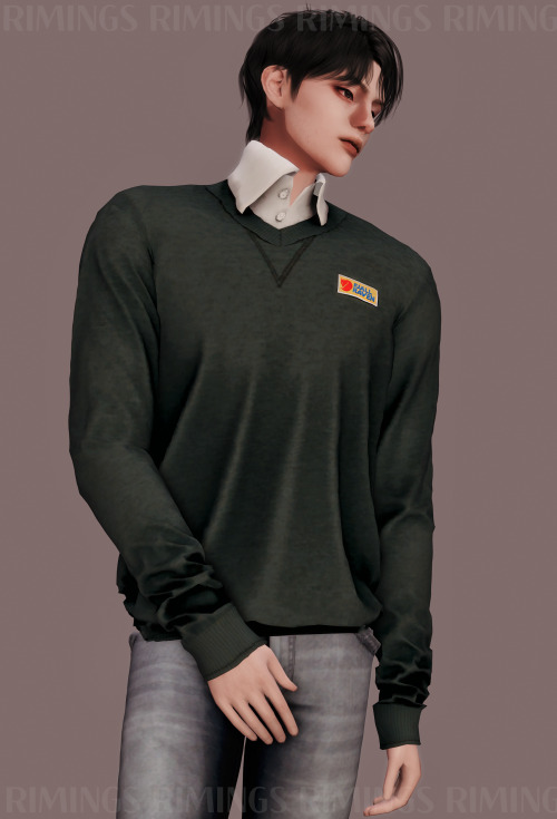 [RIMINGS] Fjallraven Sweat shirt - TOP- NEW MESH- ALL LODS- NORMAL MAP- 16 SWATCHES- HQ COMPATIBLE▶T