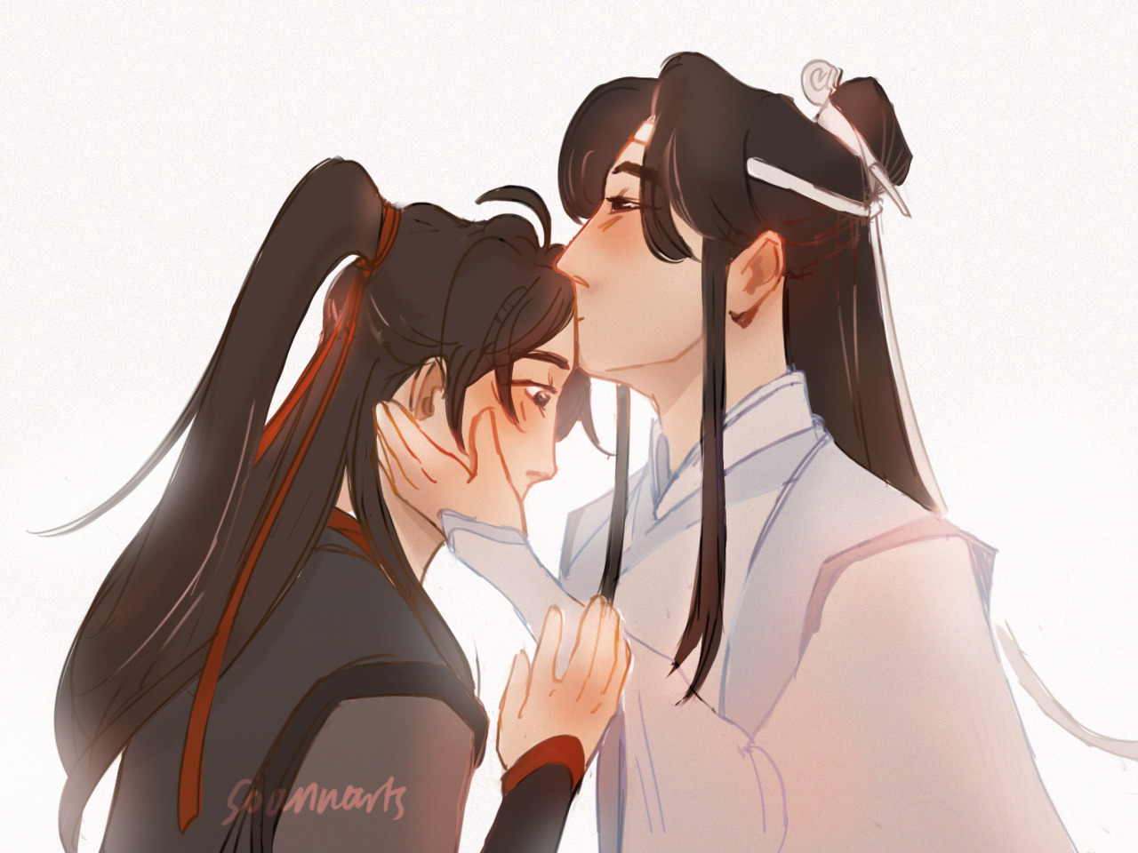 wangji x wuxian #romance#kiss#scene#