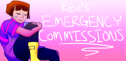 pettydeerling:  HELP! Hello! My name is Rose and I’m in a pretty sticky situation right now, so I’m doing emergency commissions! A basic summary; the chain restaurant I worked for just decided to shut down our location without any warning. Like, we
