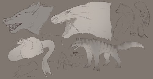 tunagriff:Speculative headcanons for Hunters Unlucky, I plan on revisiting these as I made them befo