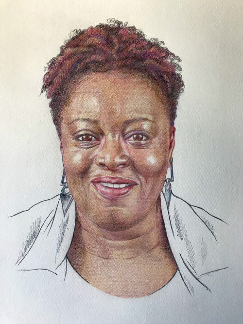 Kimberly Bryant - Drawing by Idoia AsensioWomen in Stem Visibility Art ProjectContribute to the visi