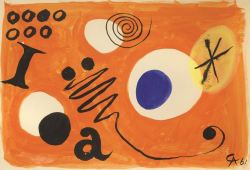 apeninacoquinete:  Alexander Calder |  Black Letter a, 1961   
