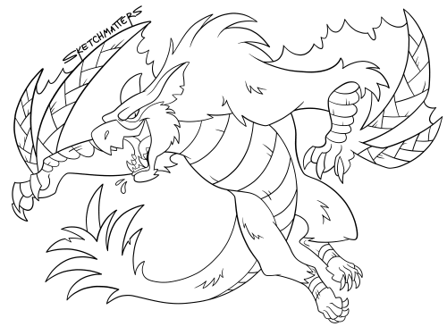 sketchmatters:Silverwind Nargacuga! 