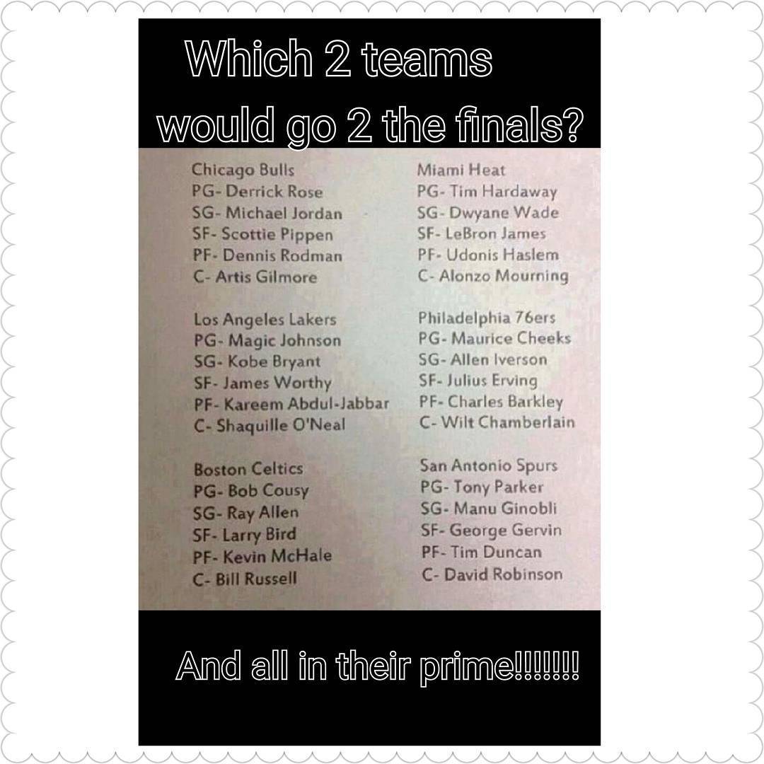 Pick 2 teams.#PhotoGrid