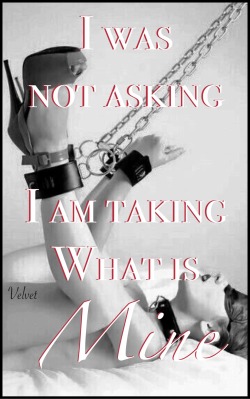 mistressvelvetmusings:  I was NOT asking…… 