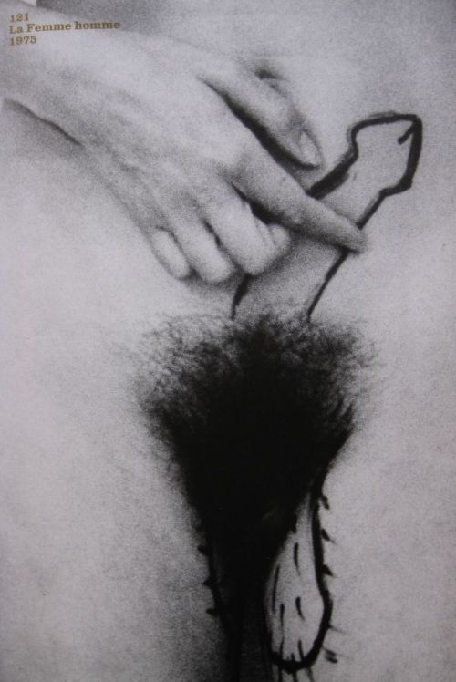 cacophagy:  Annette Messager - La Femme Homme (1975)     