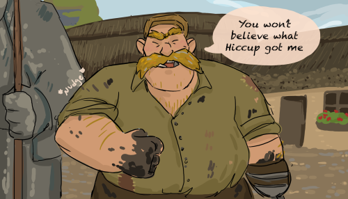 Found this 2 year old wip i thought i’d post, it was for my North of Nowhere au stoick and gobber ha