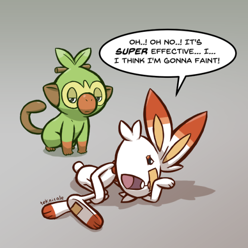 teknicale:If Scorbunny is actually based on a soccer player, I hope he has a new move called “Flop”.