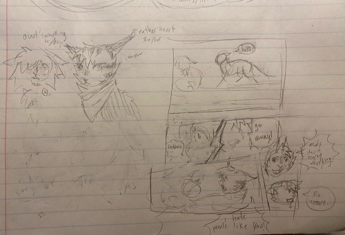 Low Quality OC Angst Doodles For You In These Trying Times ! I Was Taking Notes And My Mind Wandered