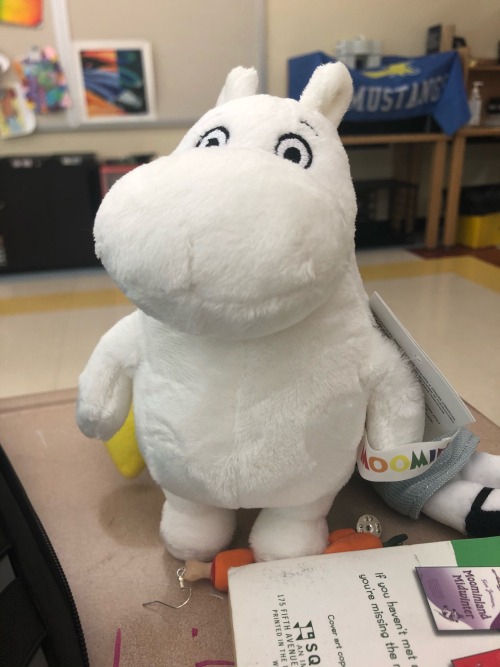 I Got My Moomin Plush- HE SO SMALL I LOVE HIM SKDJDJFJ I GOT HIM OFF OF THE WALMART ONLINE SIGHT
