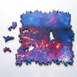 thedesigndome:  Fascinating Galaxy Themed Puzzle That Can Be Built In Any Way Design studio called Nervous System has created a beautiful galaxy themed puzzle that has no beginning or end; it gives puzzle enthusiasts the freedom to arrange the pieces