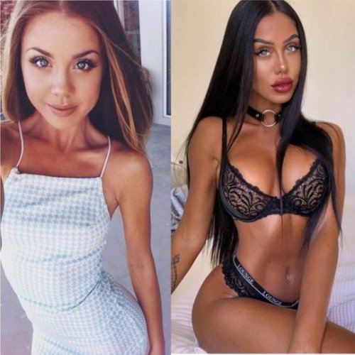 Porn Pics hyper-femininity: Before and After There