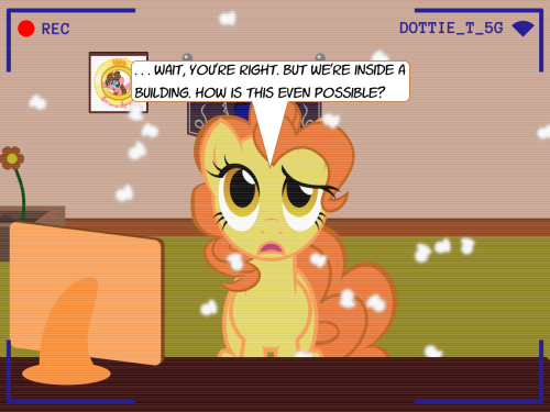 askthecookies:Tangy: …okay. Last time we let Bluh near our cushions.  It’s a good thing @doubleclickthepony wanted to donate some to us, I guess!xD
