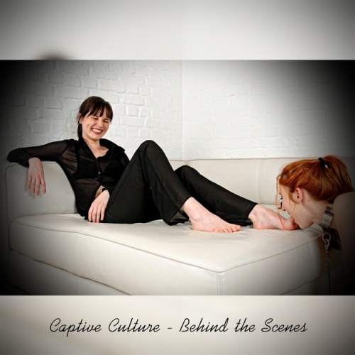 #backstage with Suzy licking Eskarina&rsquo;s foot