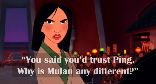 thedizbizz:Disney Characters - standing against prejudice and injustice            Silence!                                                                            Justice!Bonus (Deleted Scene):