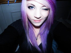 Amber-Mccackin:  Amber Purple Hair 