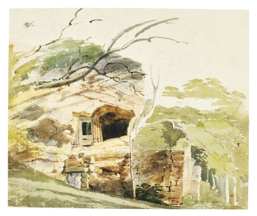 Thomas Girtin - Warkworth hermitage, Northhumberland