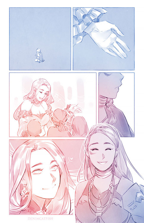  Short Doropetra comic half done while streaming on Twitch. Petra remembering when she was newly orp