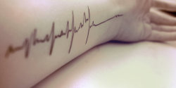 youwerebornanoriginal17:  heart beat tattoo | via Tumblr on We Heart It. http://weheartit.com/entry/62610990/via/cathyhoang 