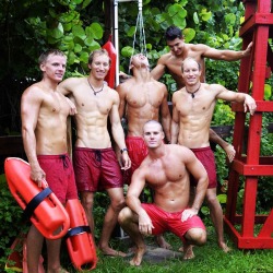 itsswimfever:  The rescue team at the ready…