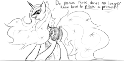 Man, horny princesses get PISSED. Silly doodle.