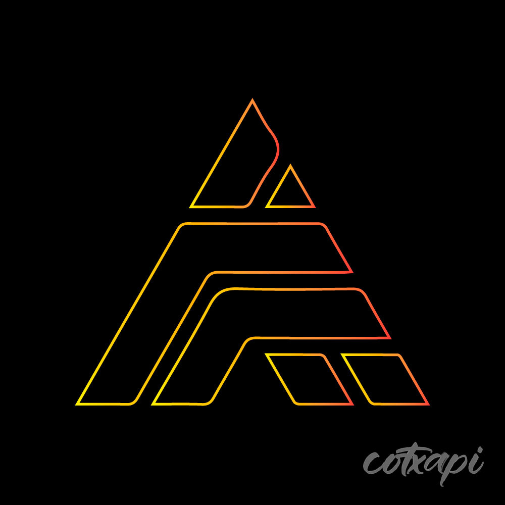 Initial A letter design for professional logo in vector art