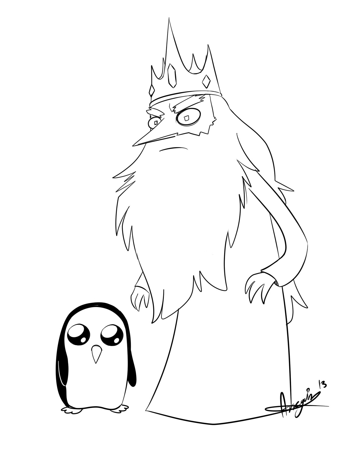hora-de-aventura:  thepiedmon: Adventure Time main characters in Invader Zim style