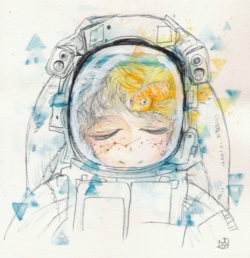 kaikosensei: Astronauts&lt;3 &lt;3 I have been procrastinating this for so long m(_ . _)m
