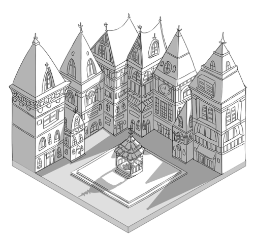 New year, new game project to work on. These are some of the concept sketches I did for our PS4 game