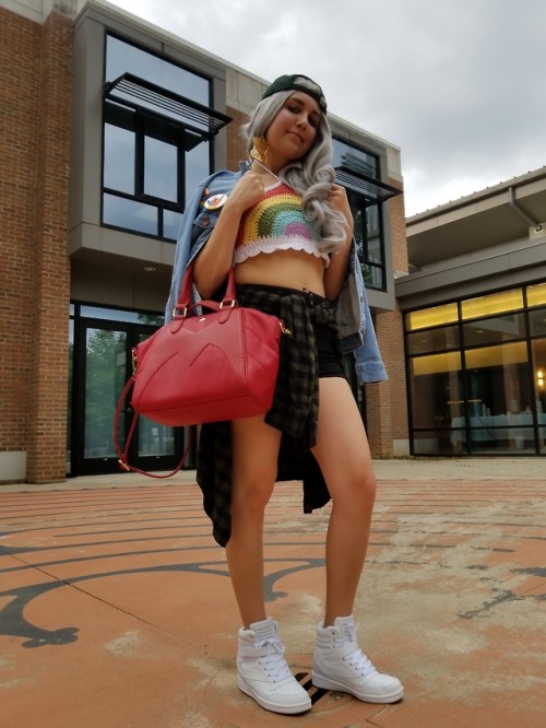 thescarletstitch: I felt pretty cute in my look for my local pride event this weekend!