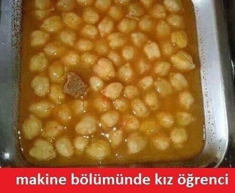 Makine bölümünde kız öğrenci