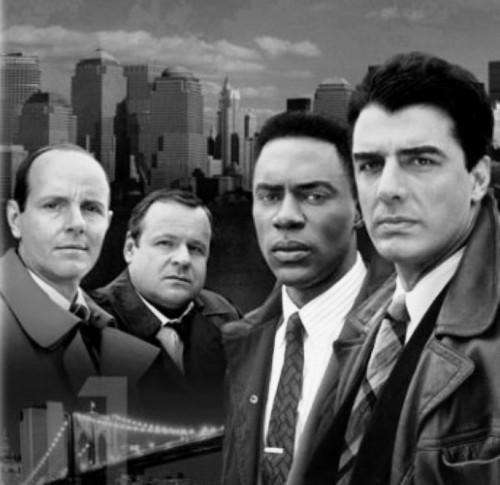 kwebtv: Michael Moriarty, George Dzundza, Richard Brooks and Chris Noth in “Law and Order&rdqu