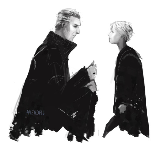 avendell: Growing Up | Sketches of Draco and Scorpius through the years